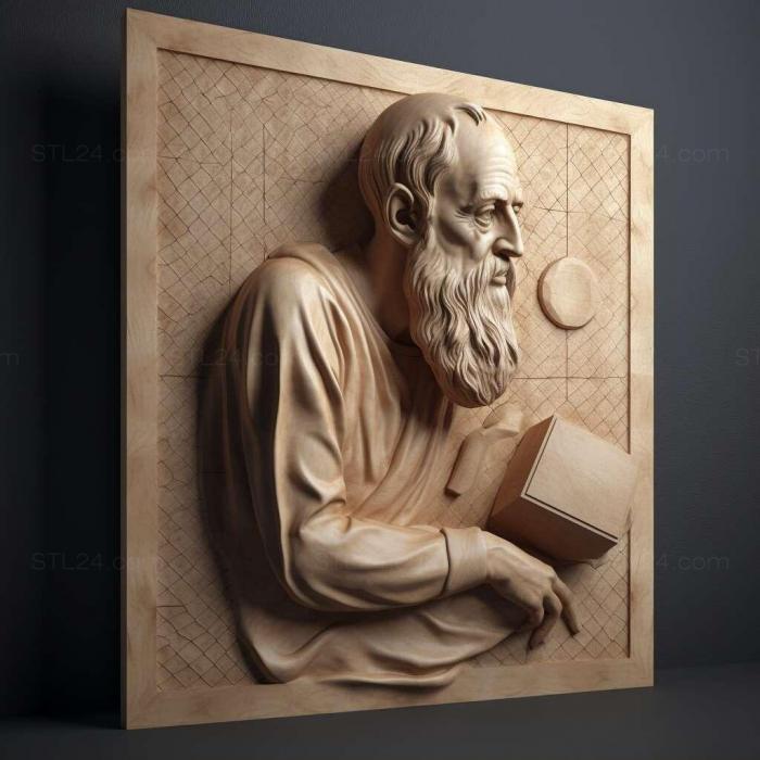 Characters (Pythagoras 3, HERO_4559) 3D models for cnc